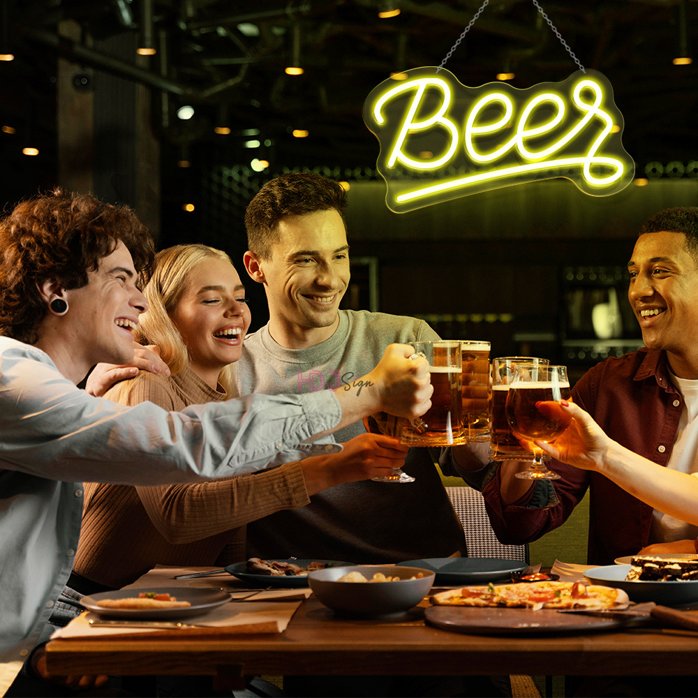 Wine Beer Whiskey Year - ويسكي بار البيرة LED ضوء النيون