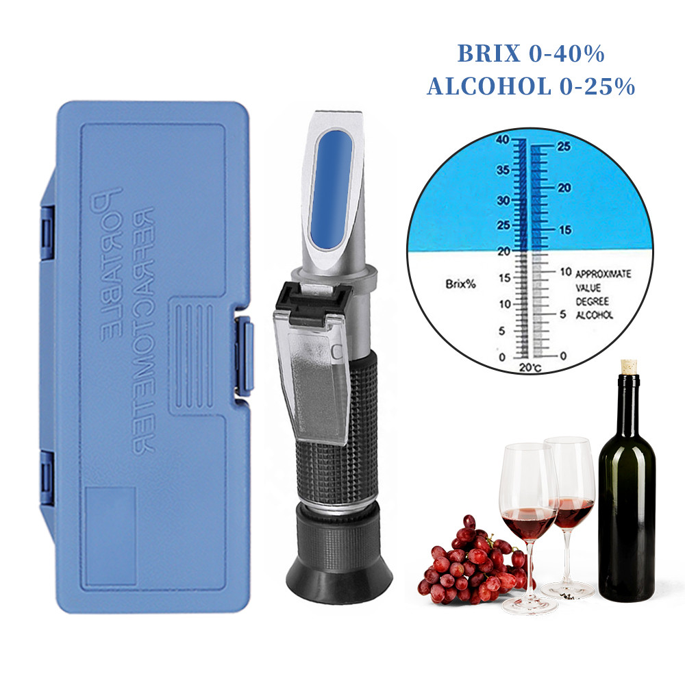 Wine To Beer Alcohol - يده 0 ~ 40% مقياس انكسار