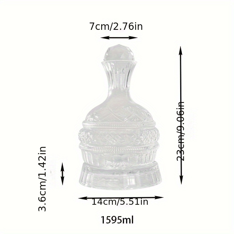 Decanter Aerator Set - مجموعة أباريق نبيذ كريستالية أنيقة مصنوعة