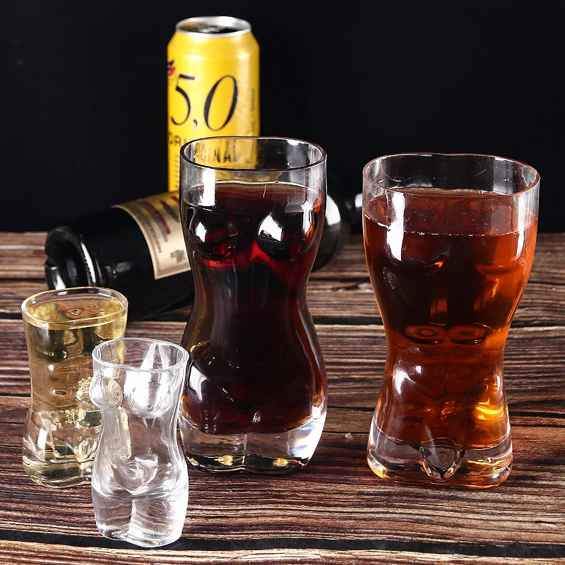 Wine Beer Mixed Drinks - زجاج نبيذ مثير مزدوج الجدار للرجال