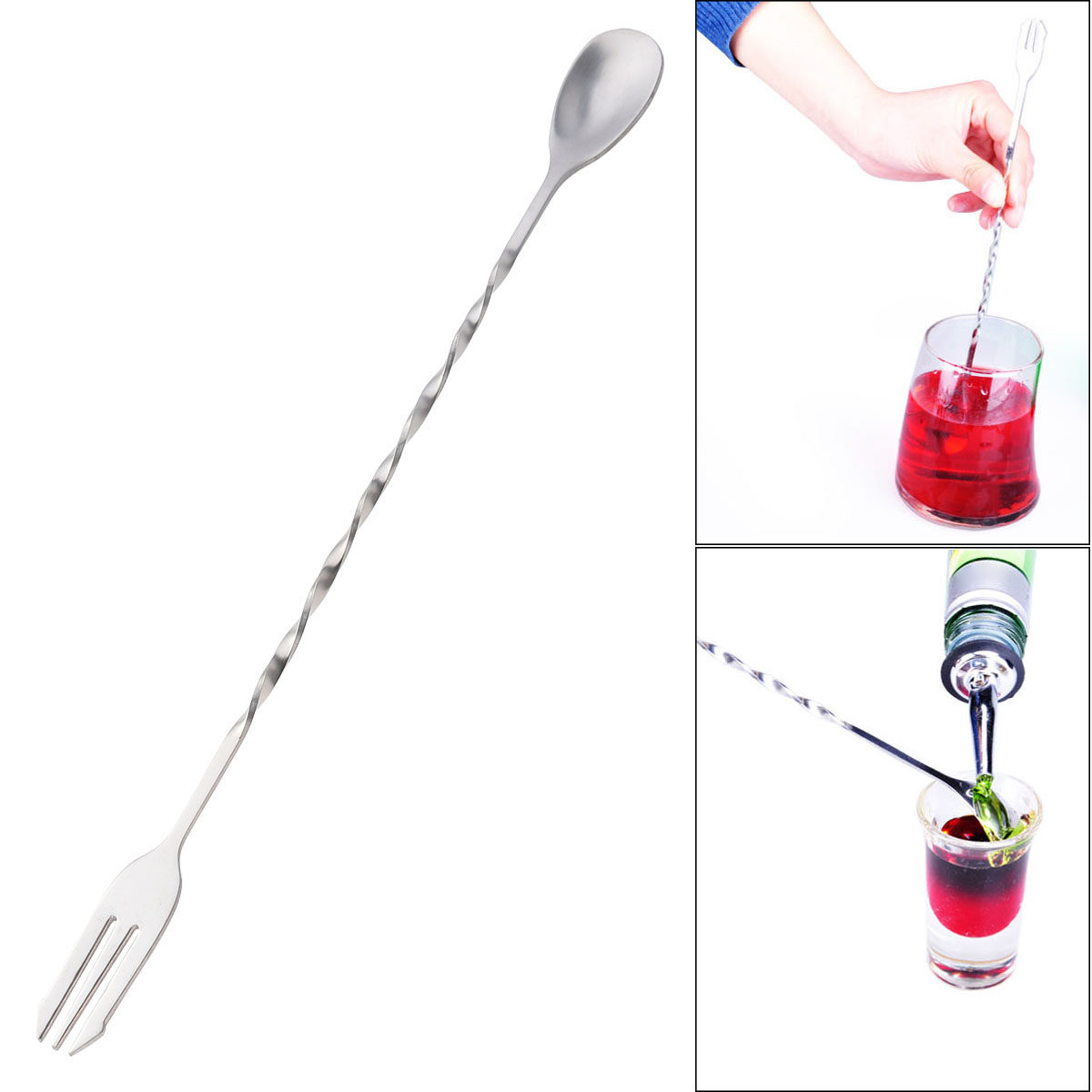 شوكة خلط ملتوية من الفولاذ الم - مراجعة Bar Spoon Twisted وسعره
