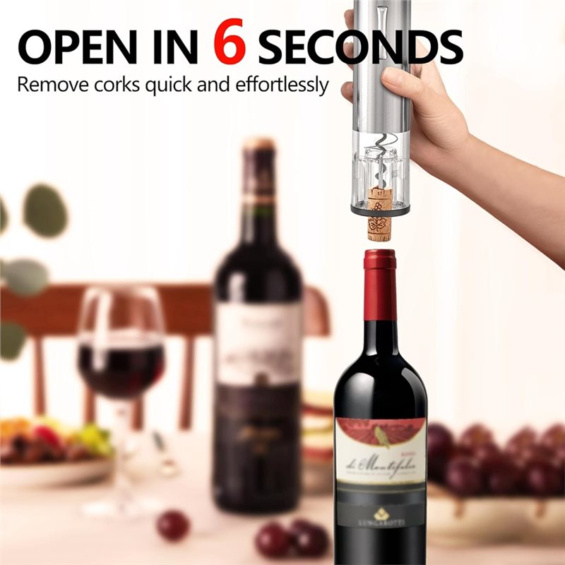 جديد! فتاحة زجاجات النبيذ A61I - مراجعة Decanter Aerator Set وسعره