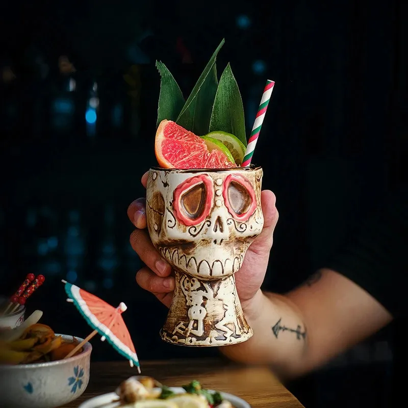 480 مللي حفلة الهالوين الجمجمة - مراجعة Wine Beer Mixed Drinks وسعره