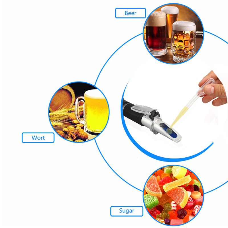 مقياس انكسار سهل الحمل ، مقياس - مراجعة Wine To Beer Alcohol وسعره